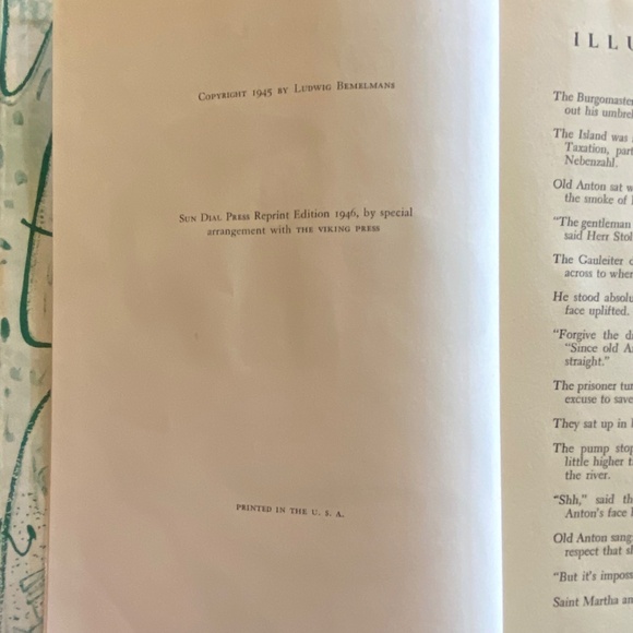 Sun Dial Press 1946 Blue The Blue Danube Vintage Illustrated Hardcover OS - Picture 7 of 12